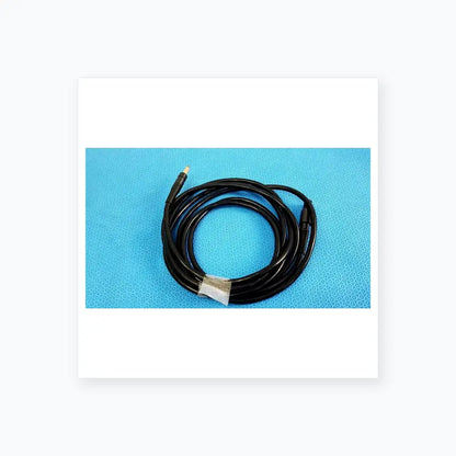 Black coiled surgical scher handpiece cable console power cord with yellow tip connector for medical equipment reuse
