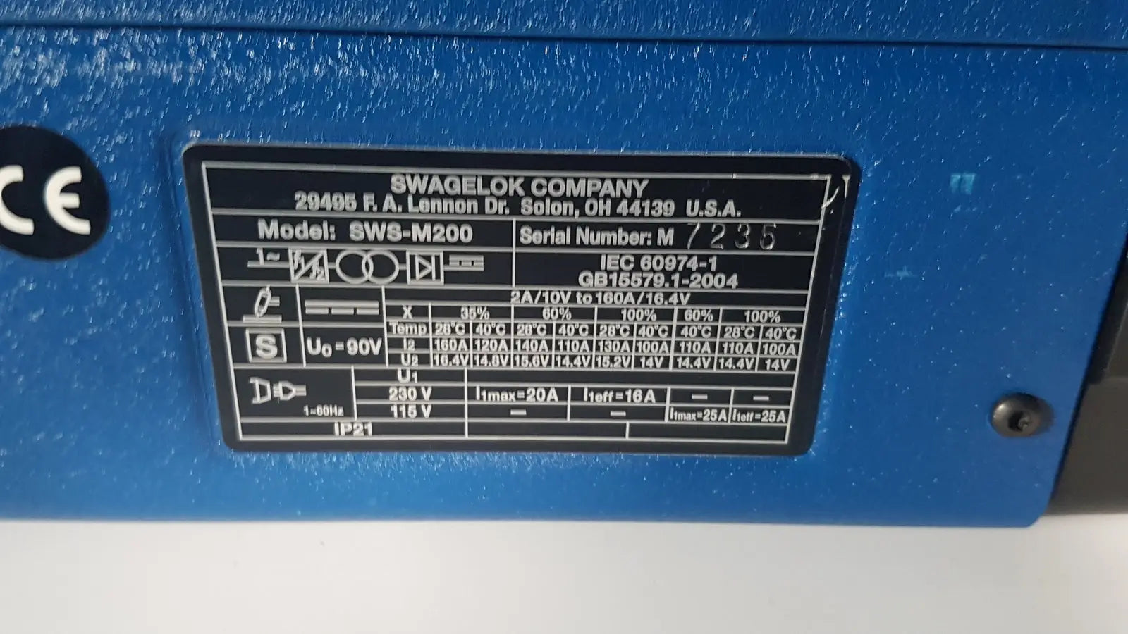 Swagelok M200 Welding System SWS-M200 Orbital Welding System, as-is (for parts) product photo 9