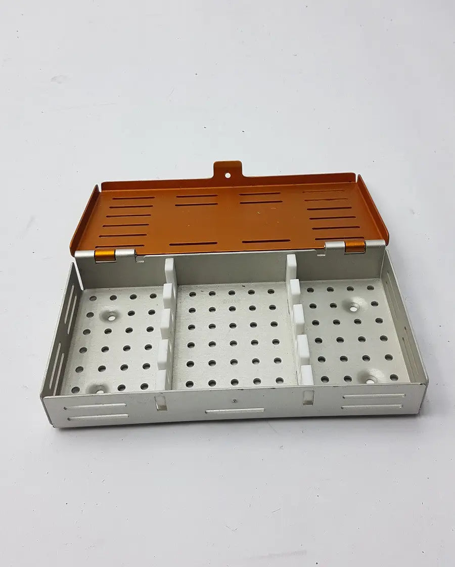 Reuse Medical Synovis Gem Precision Instrument Microtray Organizer Case Sterilization Trays & Cases, second-hand product photo 1
