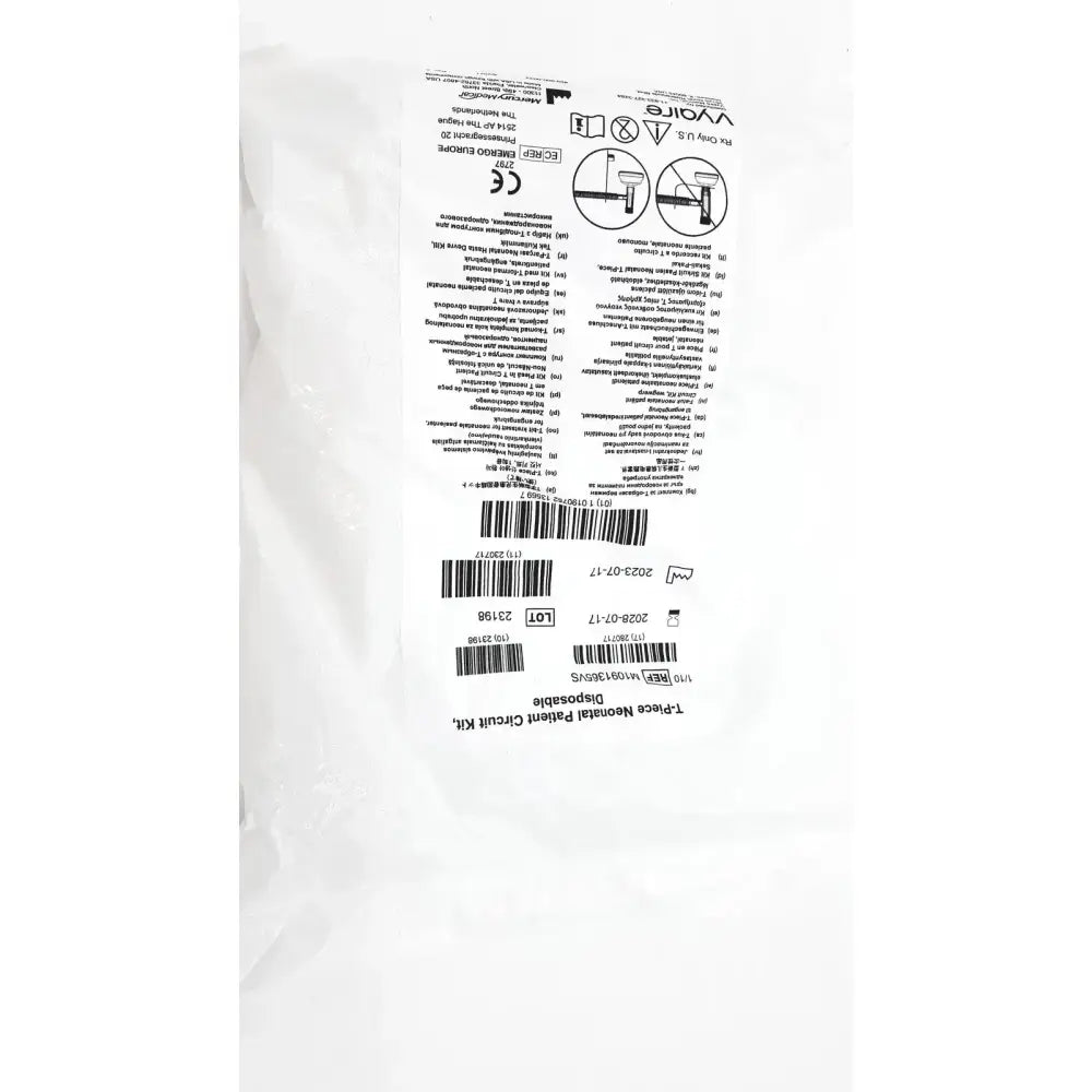 Vyaire Medical T-Piece Neonatal Patient Circut Kit, Disposable Size 1 Mask M1091365VS Patient Circuit Kit, new product photo 4