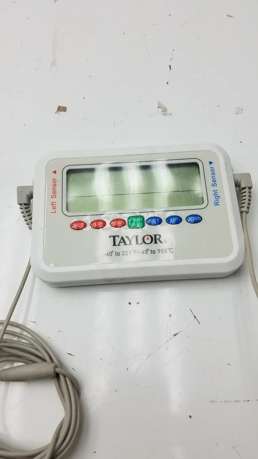 Taylor (-40°to 221 °F-40° to 105 °C) Recording Thermometer With Dual Probes Recording Thermometer, second-hand product photo 1