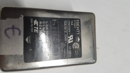 TE CONNECTIVITY 10EHT1 F7667 10 A 120 250 Volt EMI Filter 10 AMP EMI Filter, second-hand product photo 7