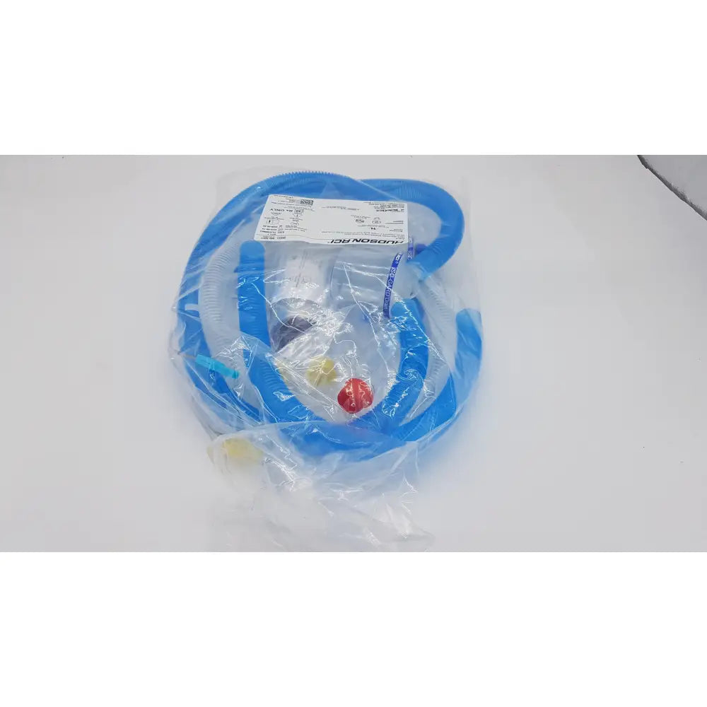 Blue plastic pediatric ventilator tubing set in clear packaging for teleflex medical airlife smooth bore circuit 880-36kit