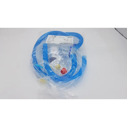 Blue plastic pediatric ventilator tubing set in clear packaging for teleflex medical airlife smooth bore circuit 880-36kit