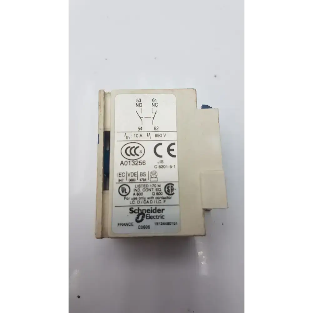 Schneider Electric Telemecanique Schneider Electric A013256 Auxiliary Switch Block Auxiliary Switch Block, second-hand product photo 6