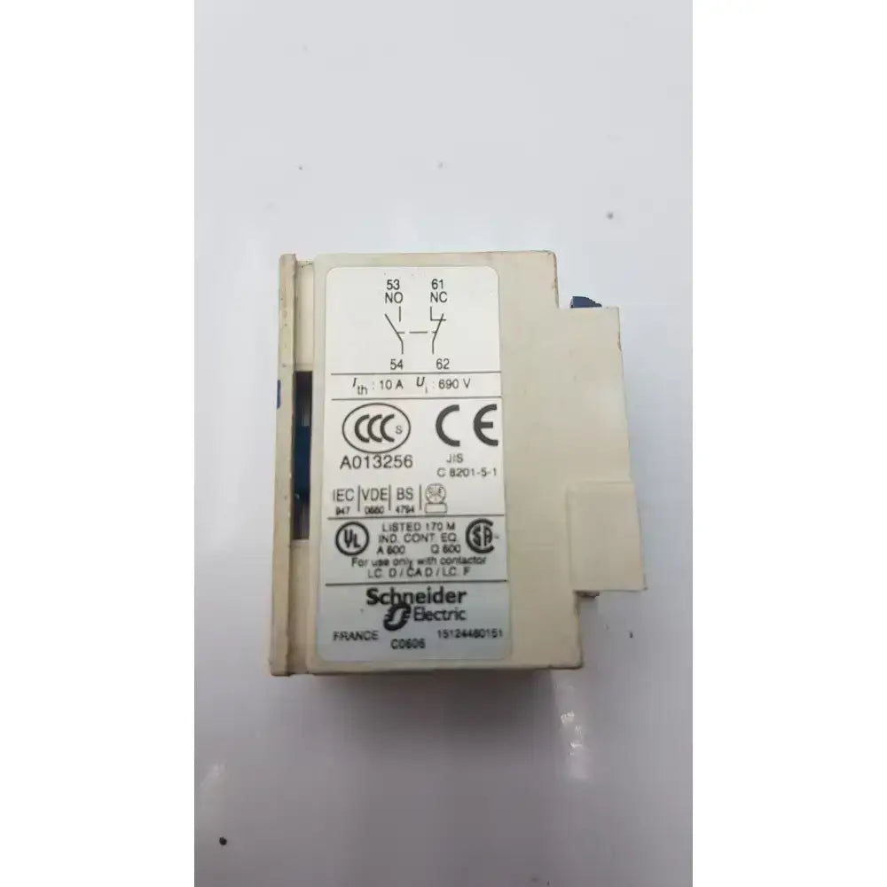 Schneider Electric Telemecanique Schneider Electric A013256 Auxiliary Switch Block Auxiliary Switch Block, second-hand product photo 6
