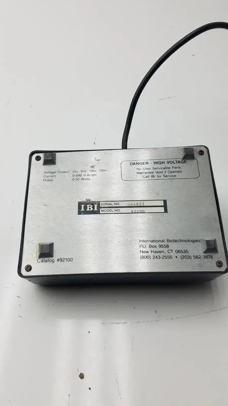 IBI The IBI CPS 500 Compact Power Supply Model 92100 Power Supply, second-hand product photo 7