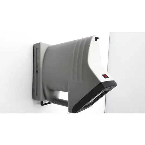 Gray and white wall-mounted x-ray machine with black accents in thermo electron handecount portable sample counter