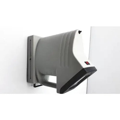 Gray and white wall-mounted x-ray machine with black accents in thermo electron handecount portable sample counter