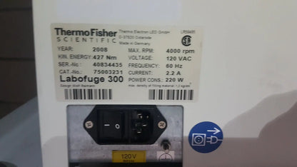 Thermo Scientific Thermo Fisher Scientific Heraeus Labofuge 300 Centrifuge Laboratory Centrifuge, second-hand product photo 5
