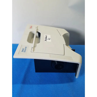Off-white plastic thermo nicolet smart collector diffuse reflectance ftir accessory with black lens and handle model 0031-999