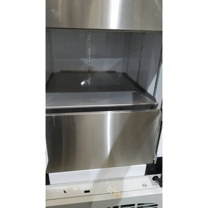 Thermo scientific forma 88000 series stainless steel commercial-grade ultra-low temperature freezer with reflective surface and internal shelving