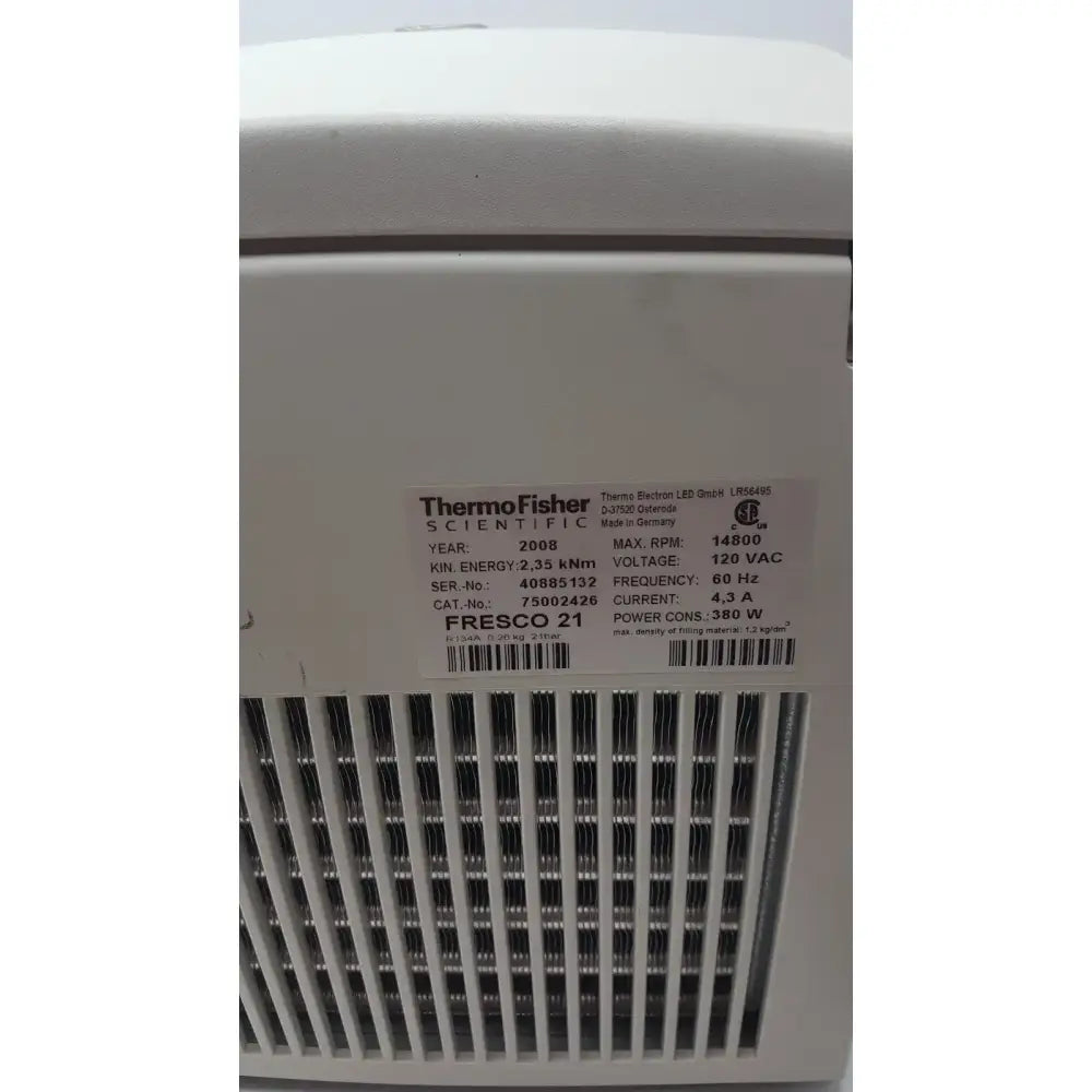 Thermo Scientific Heraeus Fresco 21 Refrigerated Centriifuge Microcentriifuge Refrigerated Microcentrifuge, as-is (for parts) product photo 12