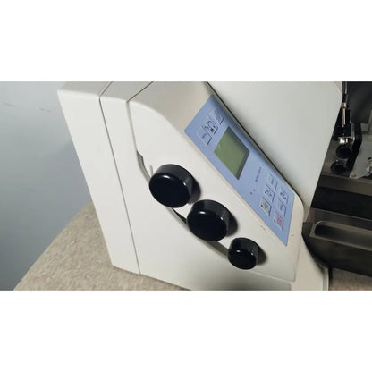 White thermo scientific microm hm 355 s rotary microtome with black rotary knobs and digital display panel for precision cutting