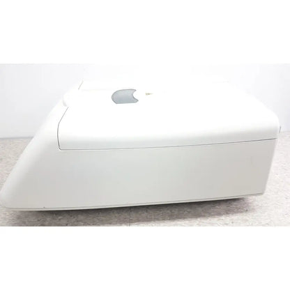 White apple imac with sleek minimalist design and glossy finish alongside thermo shandon cytospin control a78300101 centrifuge