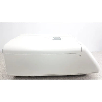 White plastic apple imac desktop with minimalist design alongside thermo shandon cytospin control a78300101 centrifuge