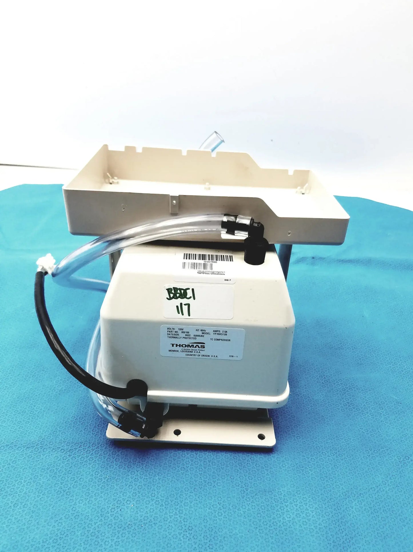 Thomas YP70VC/120 Oil-less Linear Diaphragm Compressor Oil-less Linear Diaphragm Compressor, second-hand product photo 14