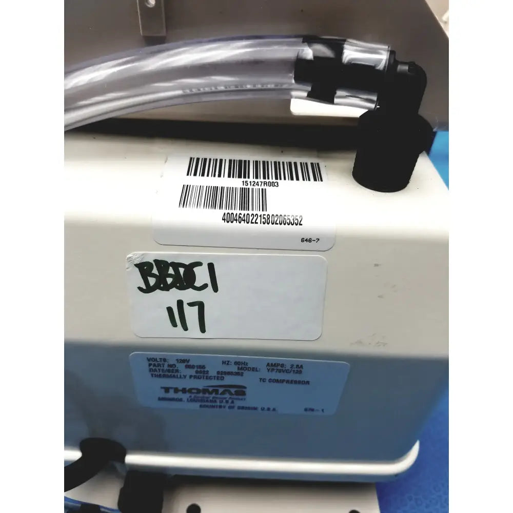 Thomas YP70VC/120 Oil-less Linear Diaphragm Compressor Oil-less Linear Diaphragm Compressor, second-hand product photo 16