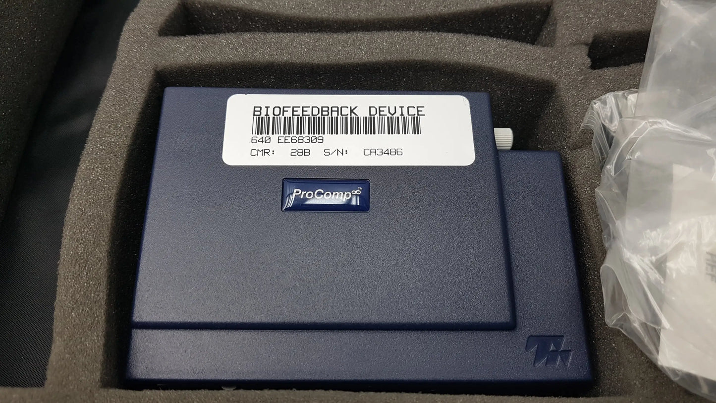 Dark blue thought technology sa7500 procomp infiniti biofeedback encoder with white label for physiological data acquisition