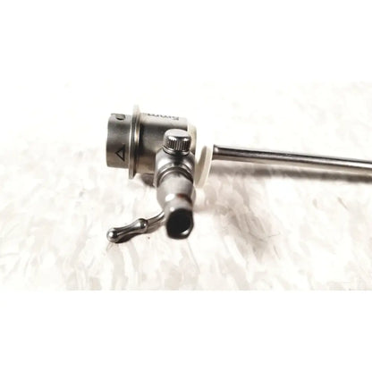 Stainless steel ths arthroscopy sheath for 5mm featuring textured knob and engraved markings for precise control