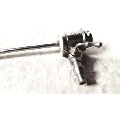 Stainless steel ths arthroscopy sheath with curved handle and engraved ths marking for 5mm arthroscopy use