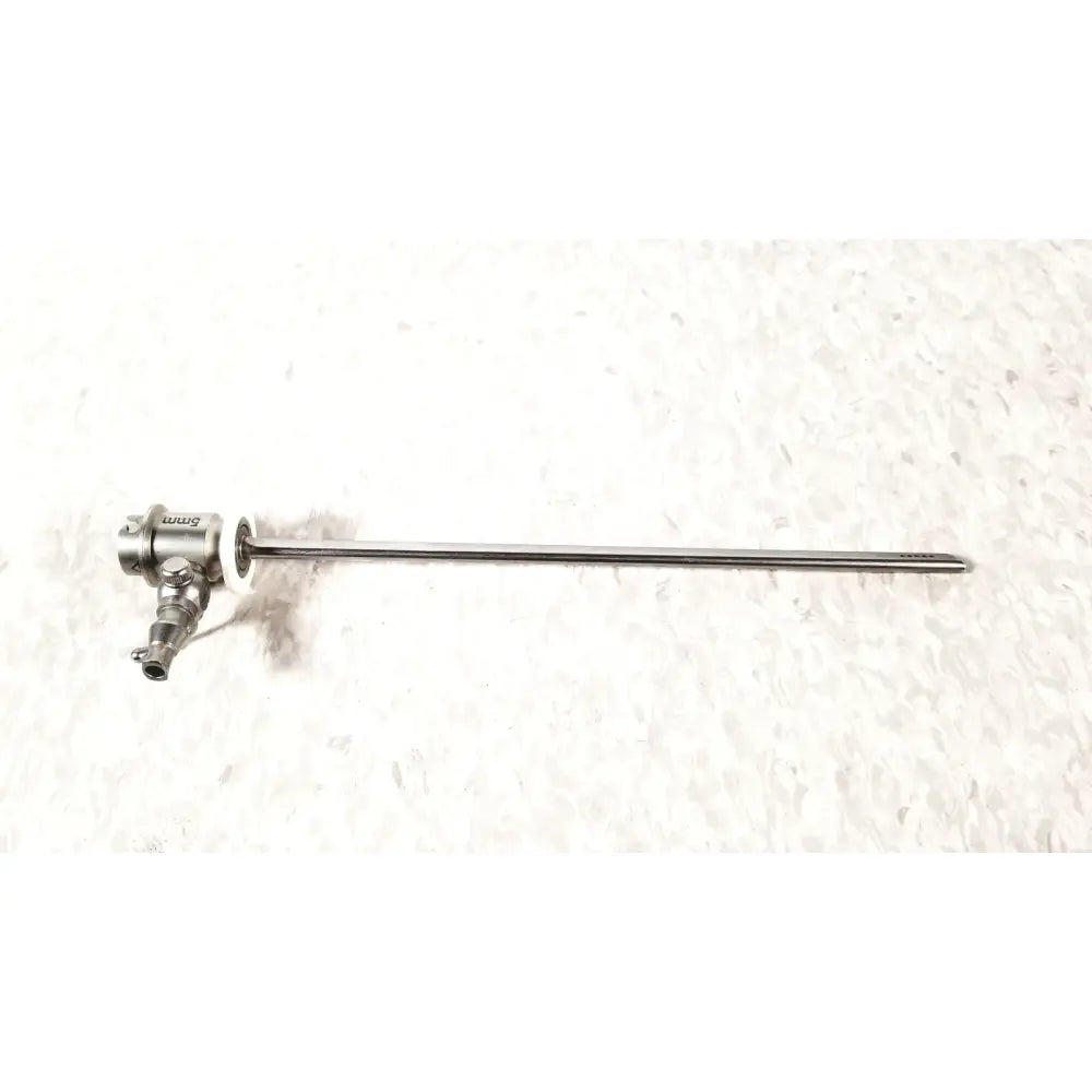 Silver metallic ths arthroscopy sheath with slender shaft and complex control head for 5mm arthroscopy use