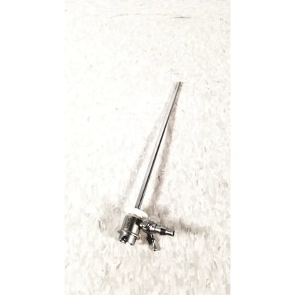 Silver ths arthroscopy sheath for 5mm featuring a long slender shaft and complex adjustable handle for reuse medical use
