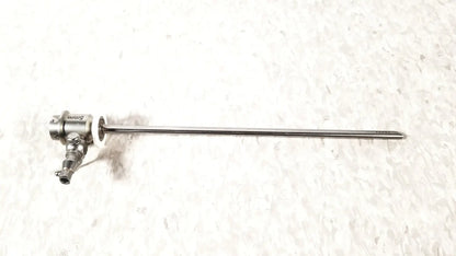 Silver metallic ths arthroscopy sheath with slender shaft and complex control head for 5mm arthroscopy use
