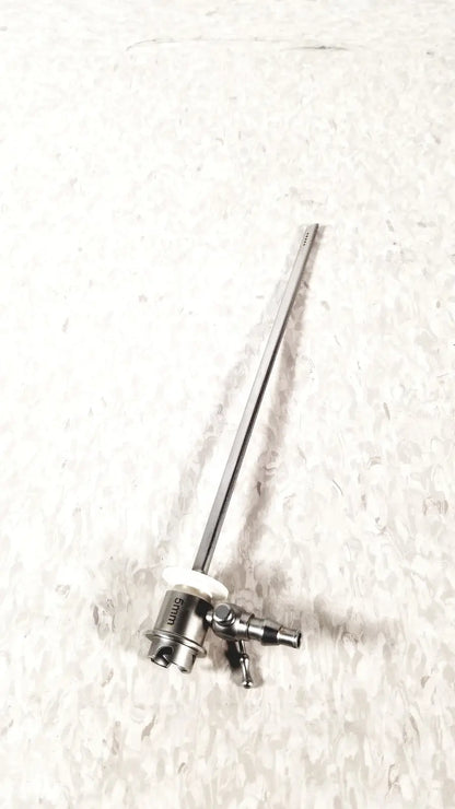 Silver ths arthroscopy sheath for 5mm featuring a long slender shaft and complex adjustable handle for reuse medical use