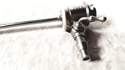 Stainless steel ths arthroscopy sheath with curved handle and engraved ths marking for 5mm arthroscopy use