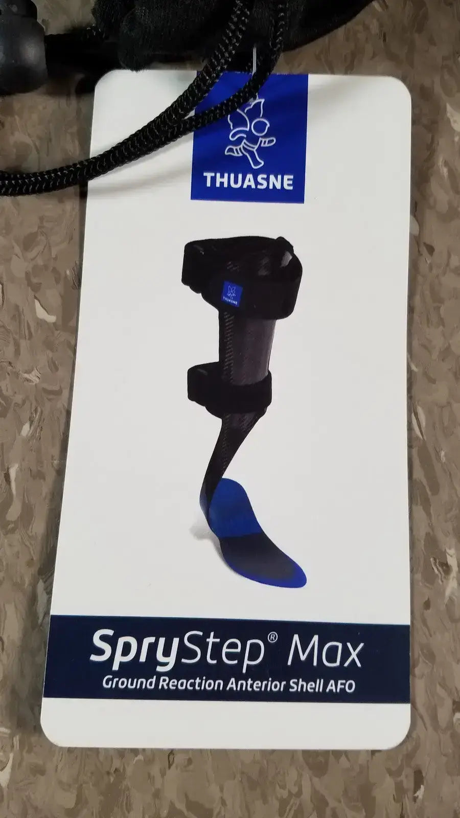 Thuasne SpryStep Carbon Fiber AFO Orthotic Right Foot Drop Brace, Small Ankle-Foot Orthosis (AFO), second-hand product photo 3