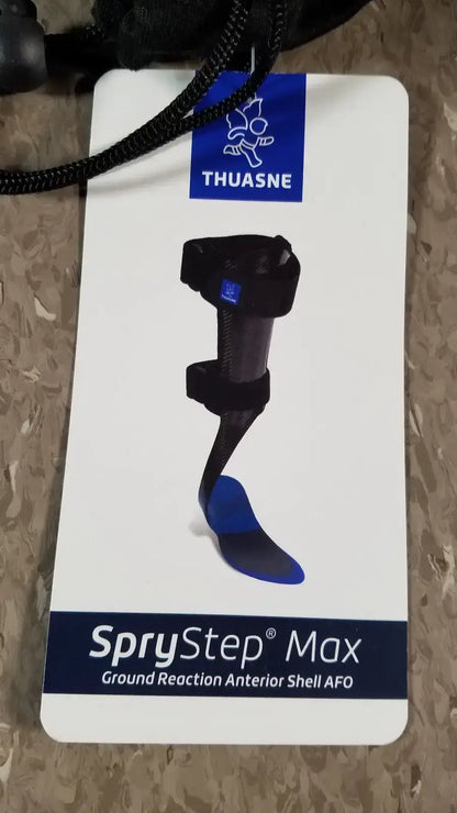 Thuasne SpryStep Carbon Fiber AFO Orthotic Right Foot Drop Brace, Small Ankle-Foot Orthosis (AFO), second-hand product photo 3