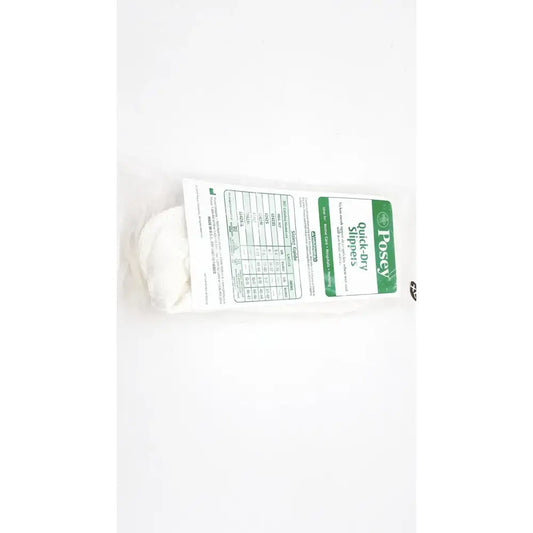 Reuse Medical TIDI Posey Quick Dry Slippers Size XL - White - Non Skid Rubber Sole - Shower Incontinence Aids, second-hand product photo 1