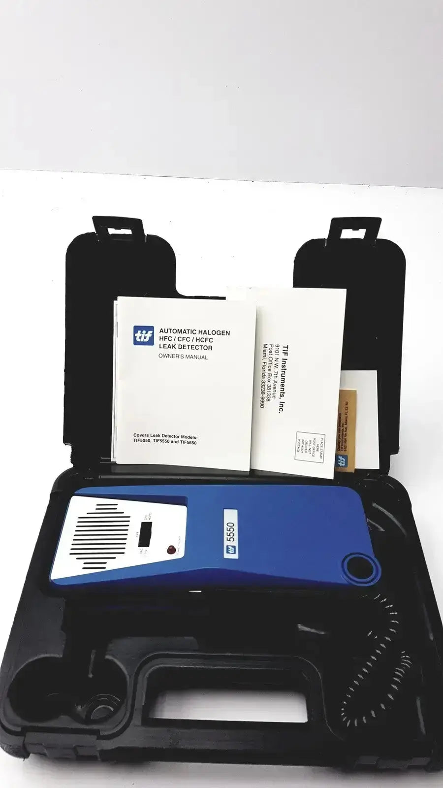 TIF 5550a Automatic Halogen Leak Detector With Case Manual Halogen Leak Detector, second-hand product photo 1