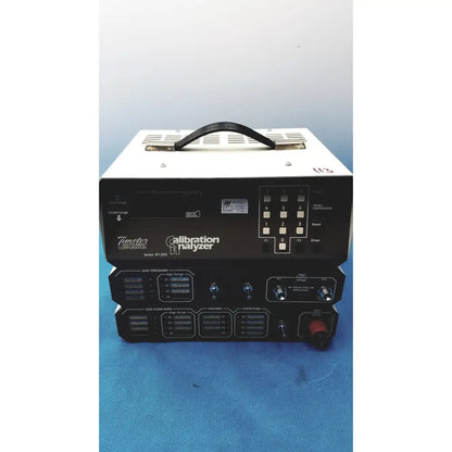 Black and white timeter instrument corporation rt-200 calibration analyzer with handle for precise measurement