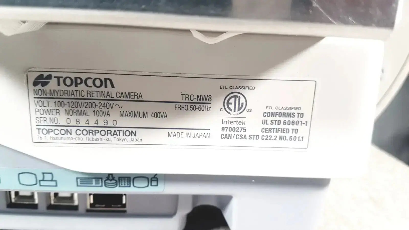 Topcon TRC-NW8 Non Mydriatic Retinal Camera Retinal Camera, second-hand product photo 21