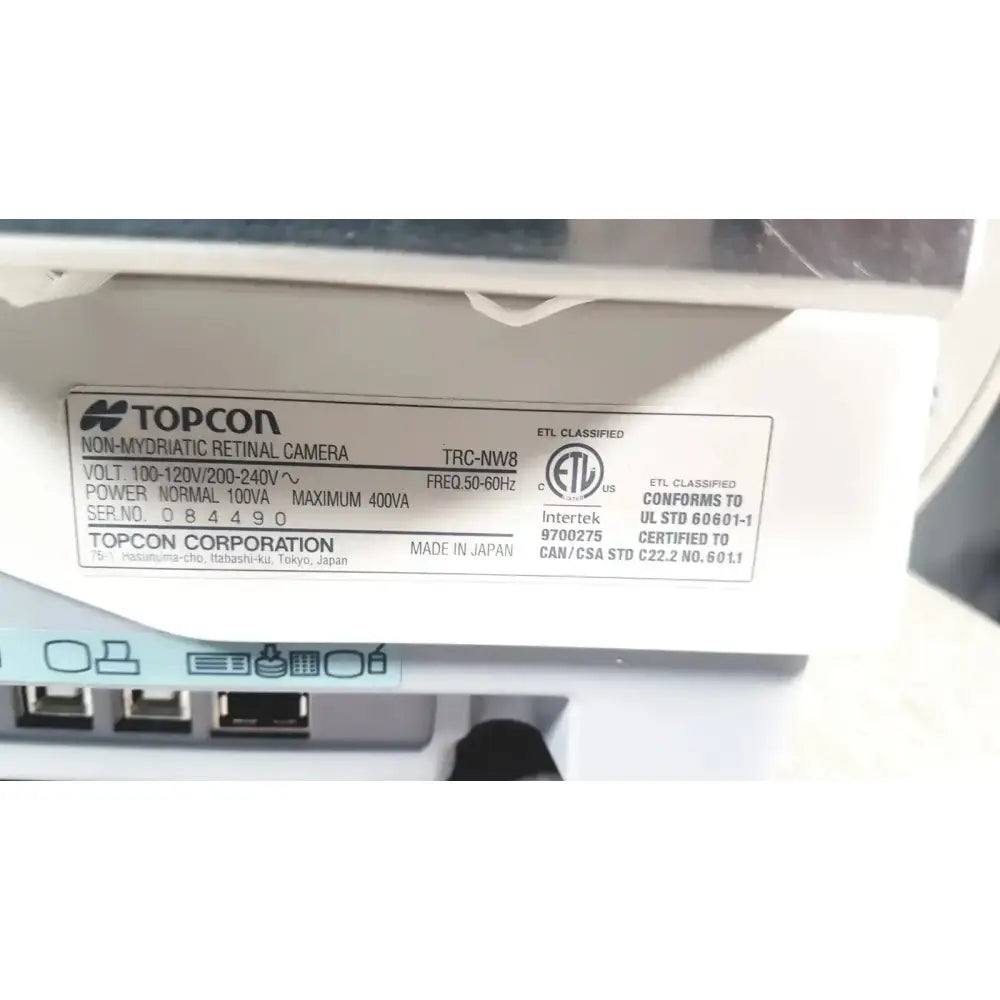 TOPCON TRC-NW8 Non-Mydriatic Retinal Camera Digital Fundus Imaging System Non-Mydriatic Retinal Camera, second-hand product photo 31