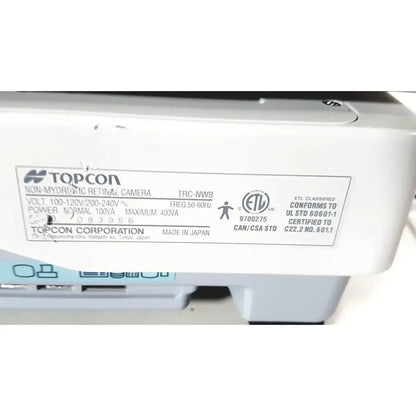 Topcon TRC NW8 Retinal Camera Retinal Camera, second-hand product photo 14