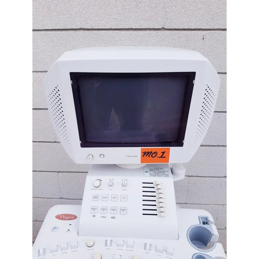Reuse Medical Toshiba Nemio 10 Ultrasound Machine, Missing Parts, AS-IS Ultrasound Machines, as-is (for parts) product photo 1