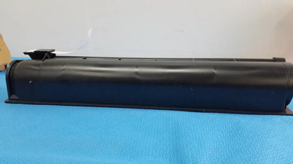 Black plastic rectangular genuine Toshiba toner cartridge T-FC28-Y with ridged top surface for printer use
