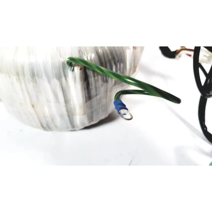 Green insulated wire with blue terminal connector on toshiba transformer bsm31-4471e for xario ultrasound device