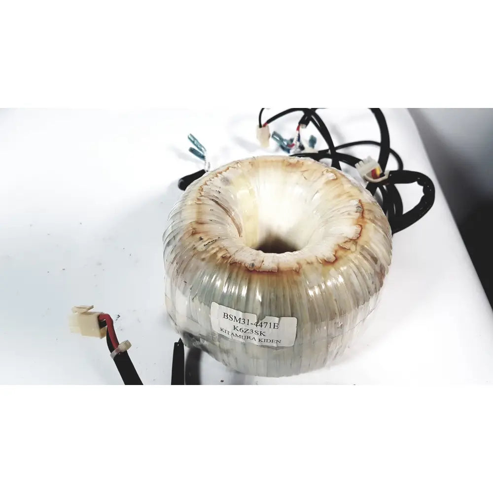 Burnt translucent plastic toshiba transformer bsm31-471e with white label kitamura kiden for xario ultrasound use