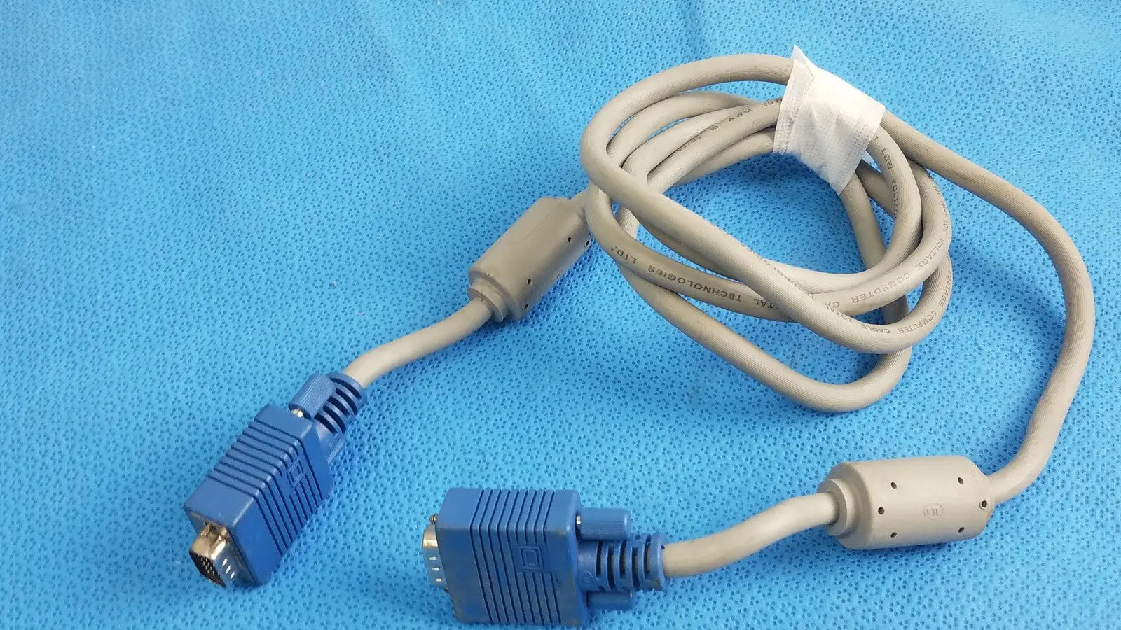Reuse Medical Total Technologies 15-Pin VGA Male to Male Monitor Cable Medical Cables & Cords, second-hand product photo 1