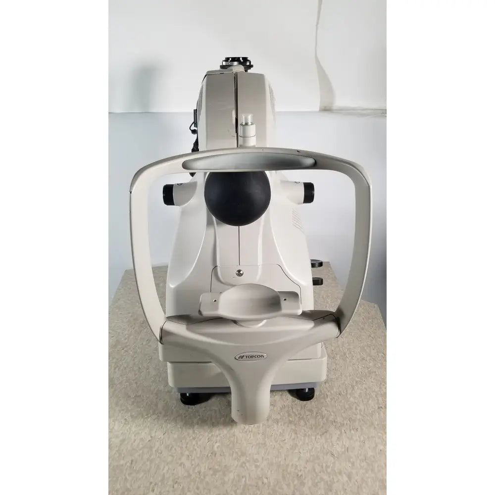 Beige and black wsl524m afobcon slit lamp biomicroscope with adjustable arm and central lens for itrace visual function analysis