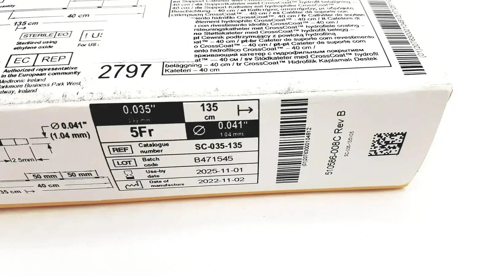 TrailBlazer Support Cattheter 5Fr EV3 Ref: SC-035-135 Support Catheter, new product photo 5