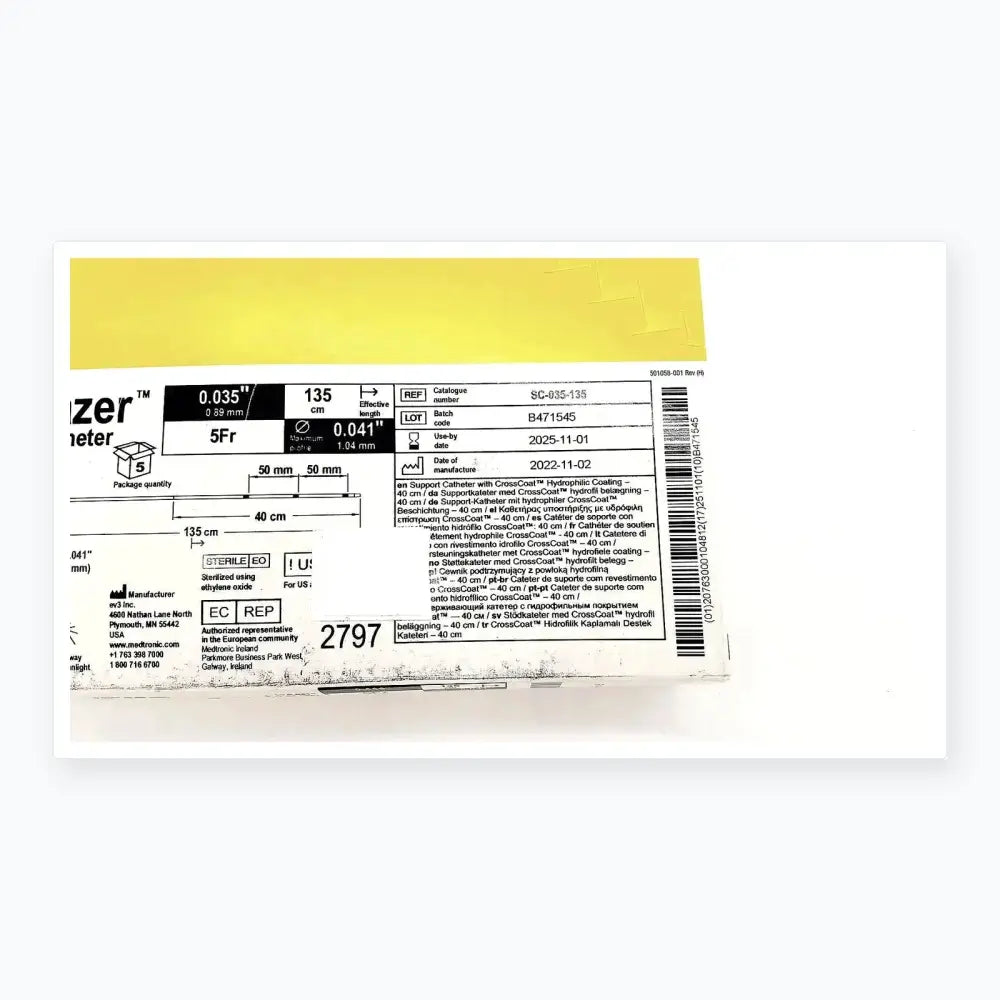 TrailBlazer Support Cattheter 5Fr EV3 Ref: SC-035-135 Support Catheter, new product photo 6