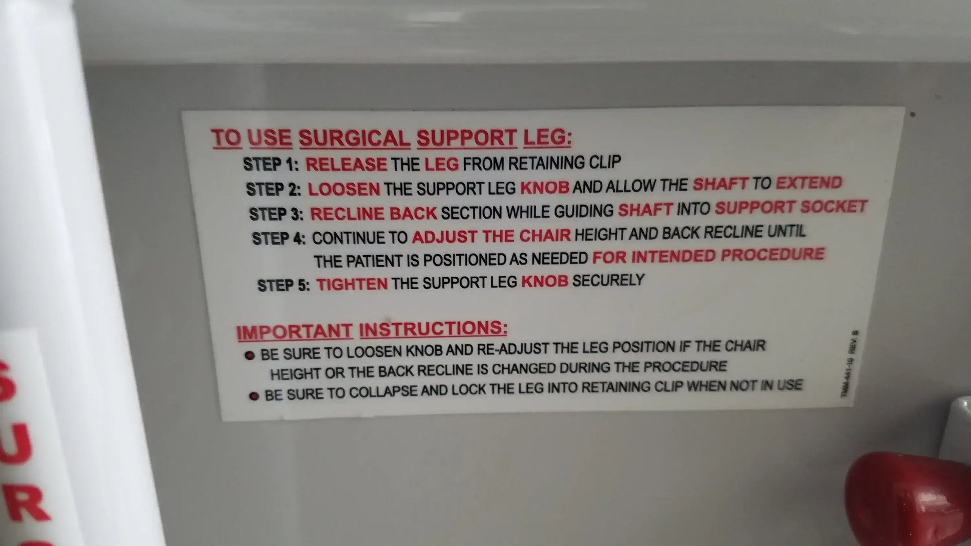 Reuse Medical Equipment TransMotion Medical TMM5 Mobile Surgical Stretcher Chair Powered Examination Chairs, second-hand product photo 14