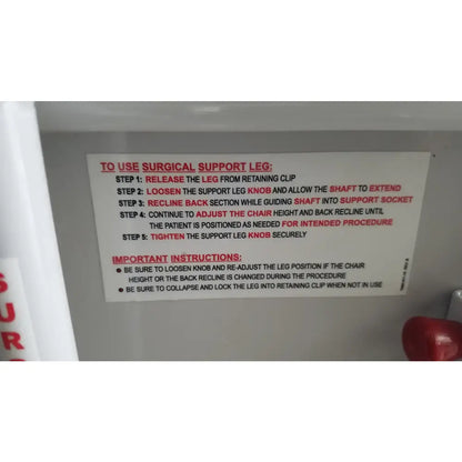 Reuse Medical Equipment TransMotion Medical TMM5 Mobile Surgical Stretcher Chair Powered Examination Chairs, second-hand product photo 14