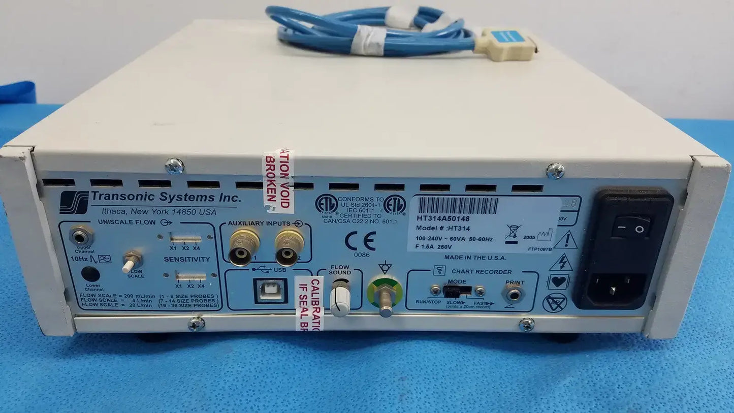 Transonic Systems HT314 Surgical Flow-QC Meter Surgical Flow-QC Meter, as-is (for parts) product photo 5