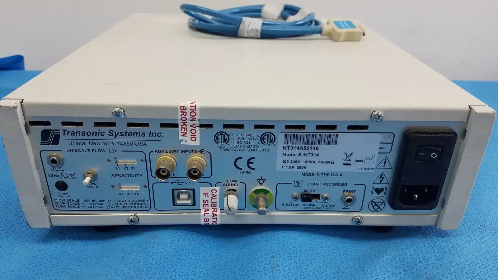 Transonic Systems HT314 Surgical Flow-QC Meter Surgical Flow-QC Meter, as-is (for parts) product photo 5